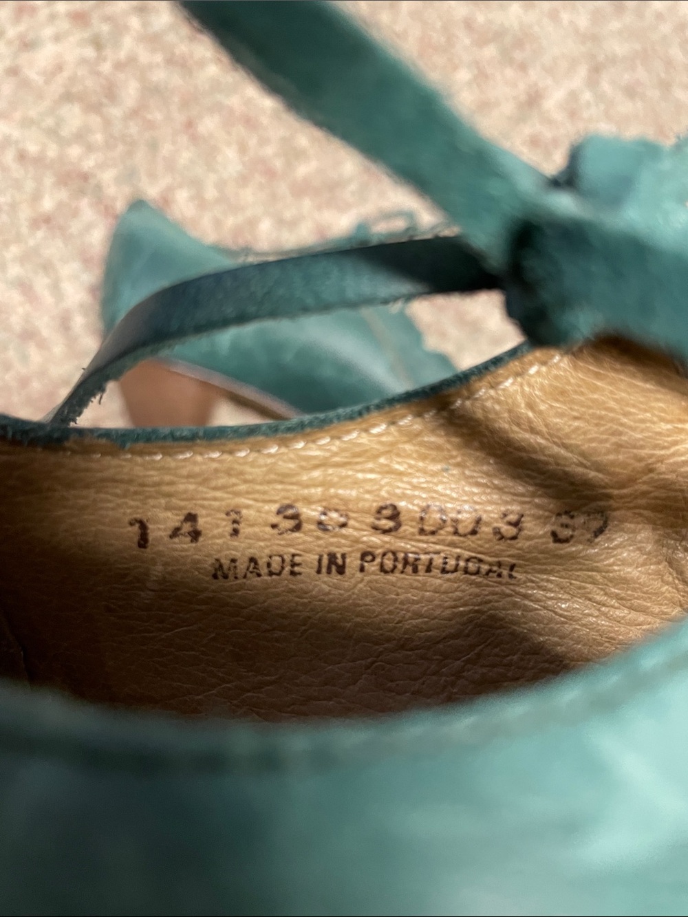 Fly London leather Women's green Lace-Up Vintage-Inspired Heels - Picture 7 of 9